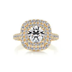 Carmen Diamond Engagement Ring -18K Yellow Gold