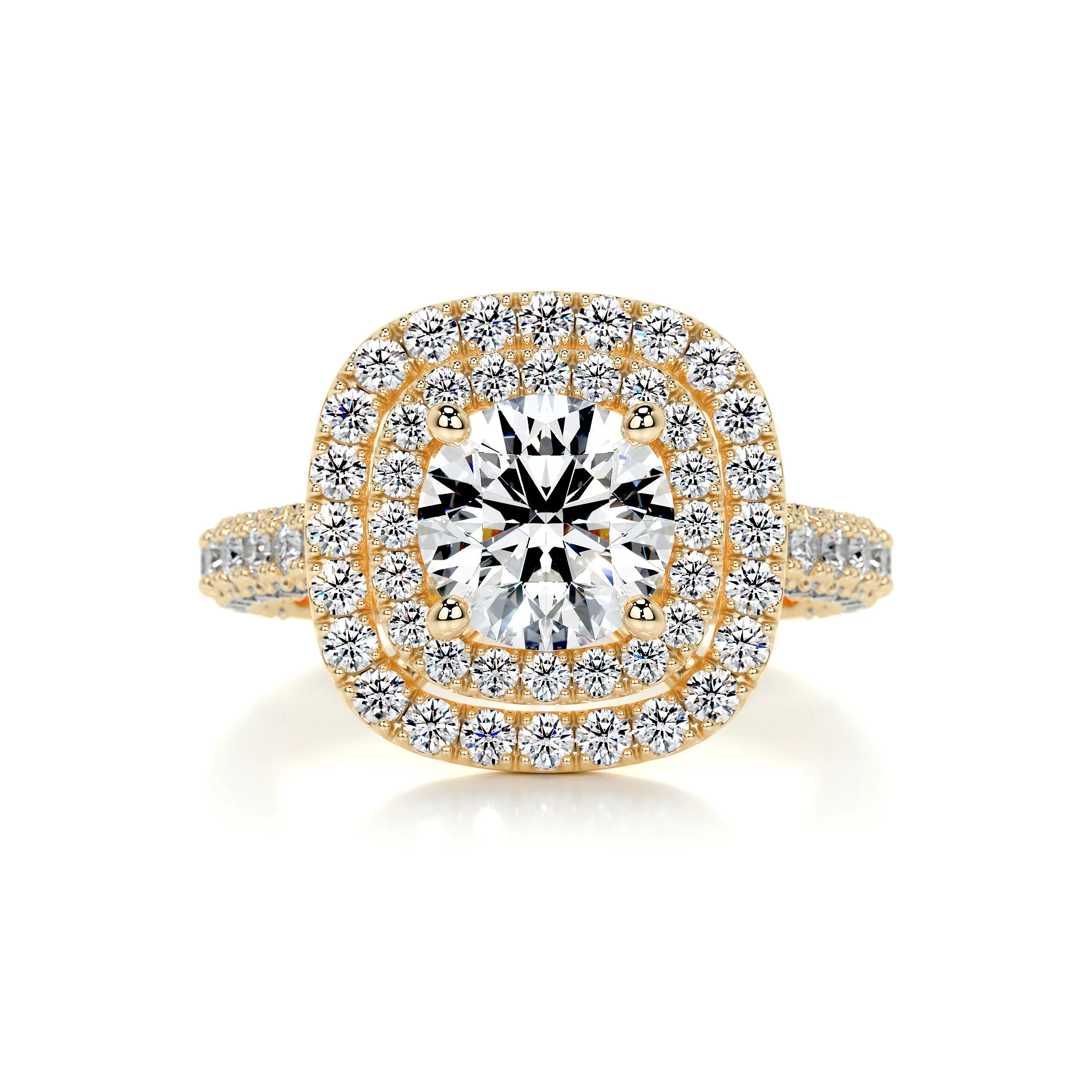 Carmen Diamond Engagement Ring -18K Yellow Gold