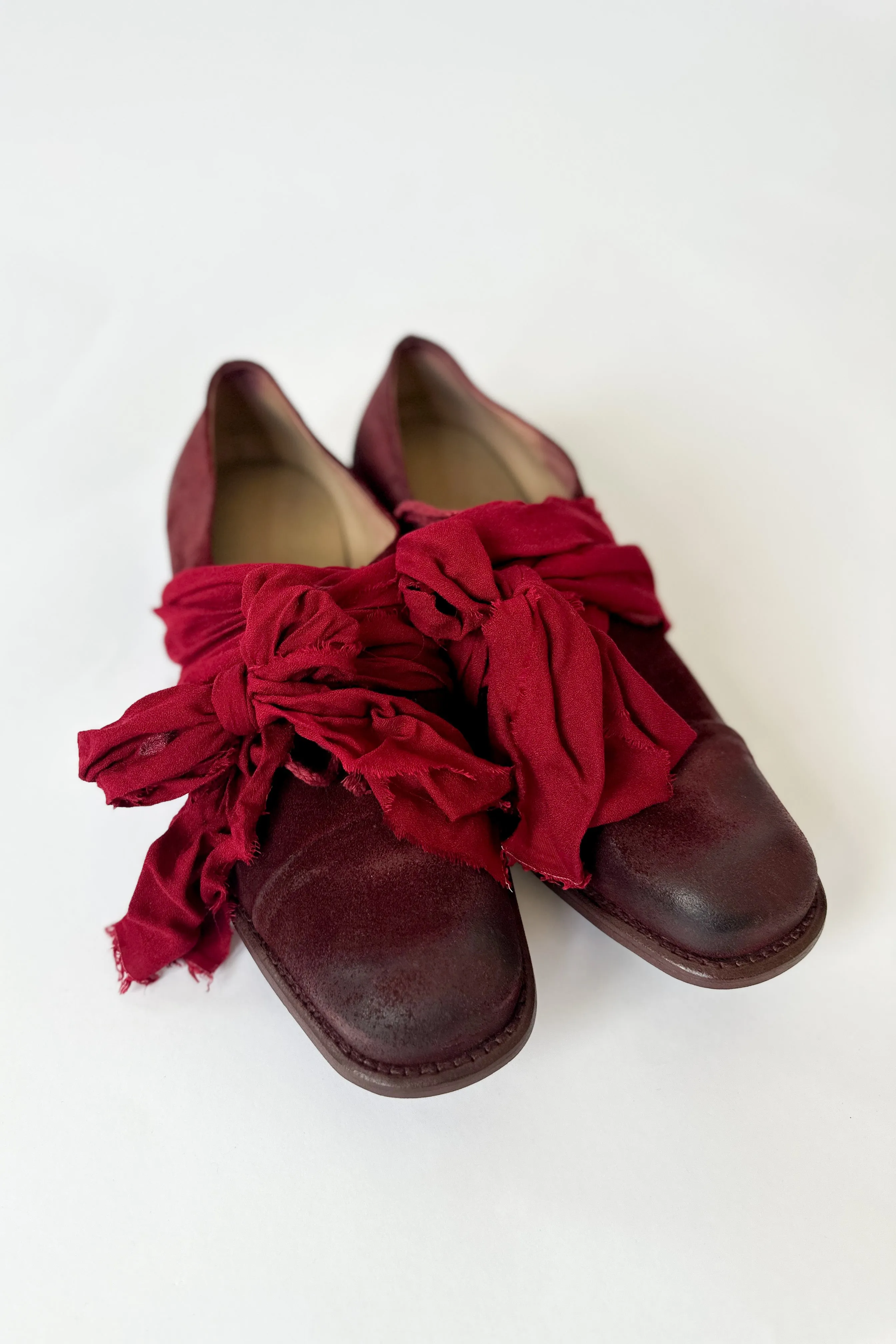 Cherevichkiotvichki - Square Derby with Toe Cap - Red