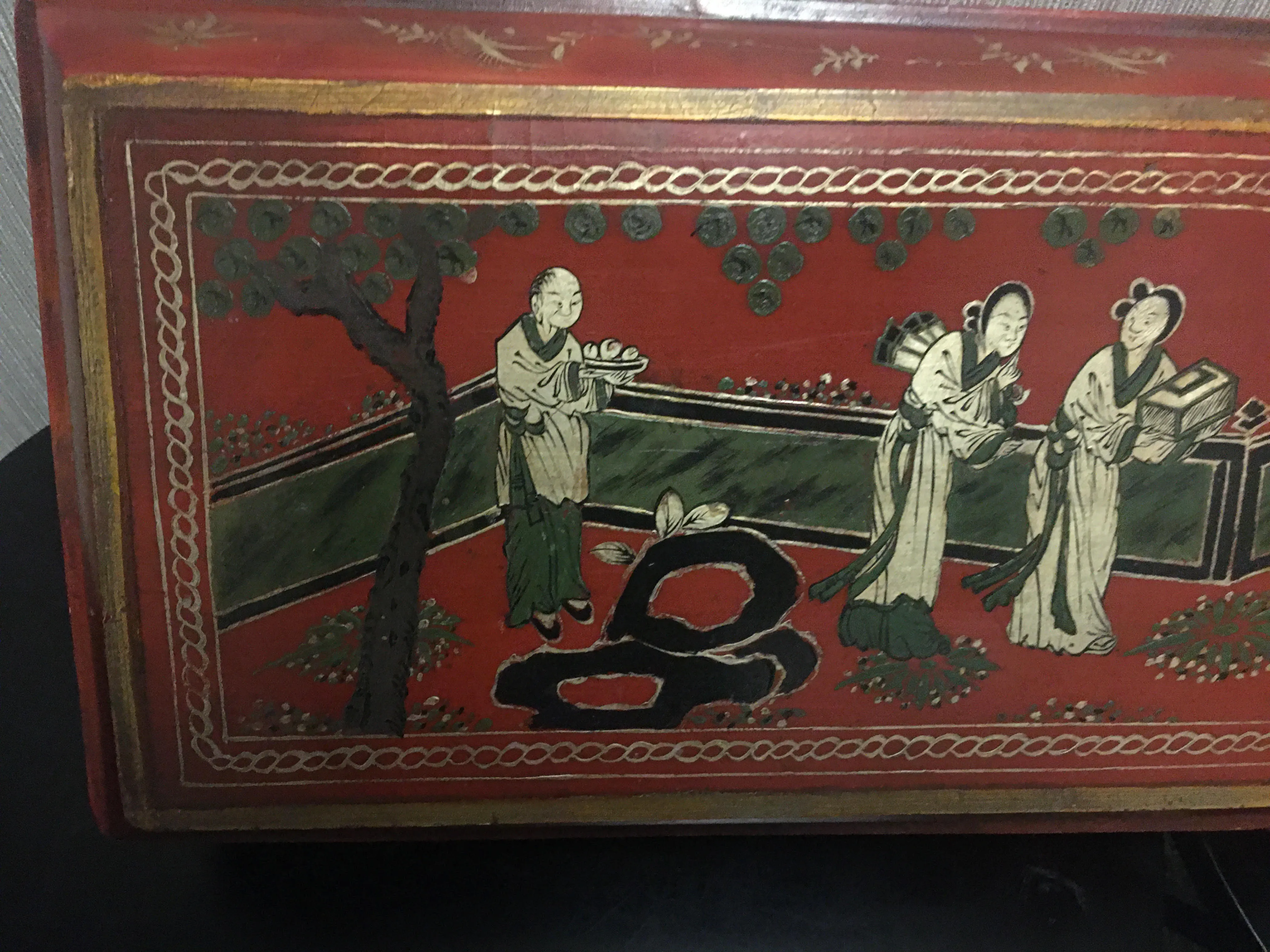 Chinese 18th century Qing Dynasty Scroll Box