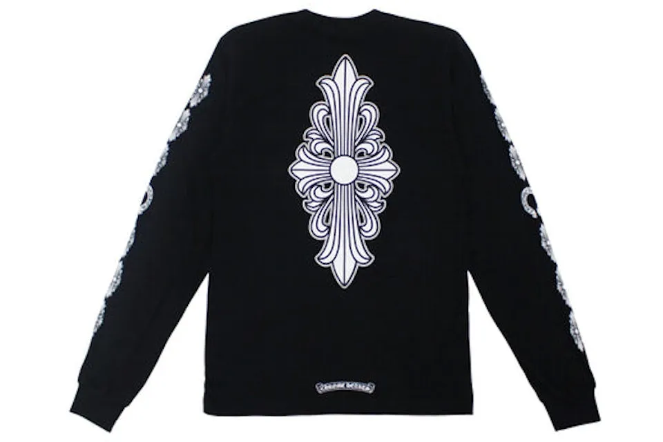 Chrome Hearts Floral Cross L/S T-shirt “Black"