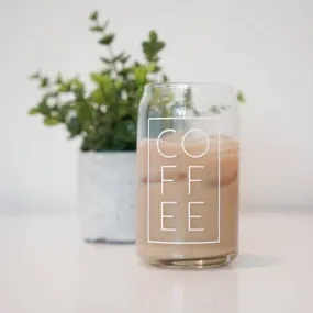 COFFEE | Beer Can Glass