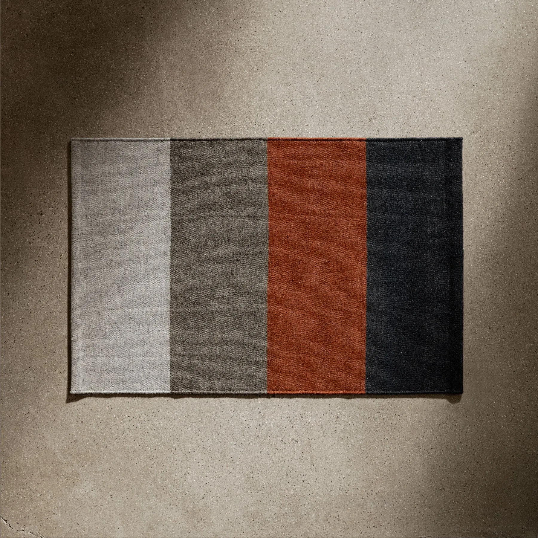 Color Block Entry Mat - Black Marle/Ochre/Flint