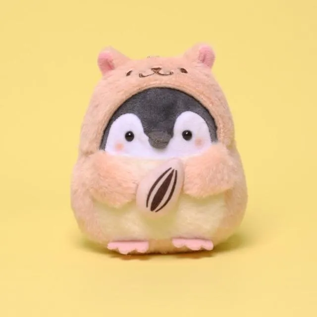 Cute Penguin Plush Doll New Cartoon Koupen Chan Animal Plush Toys Kawaii Anime Hamster Key Chain Ring Bag Pendant Gift for Girls