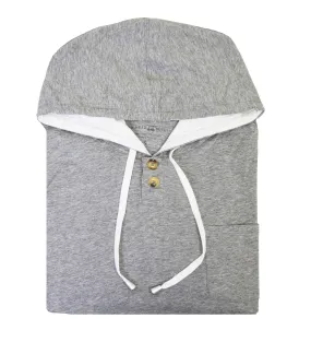 Deep Point Hoodie- Heather Grey