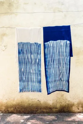 Djiguiyaso Cooperative Indigo Table Runner