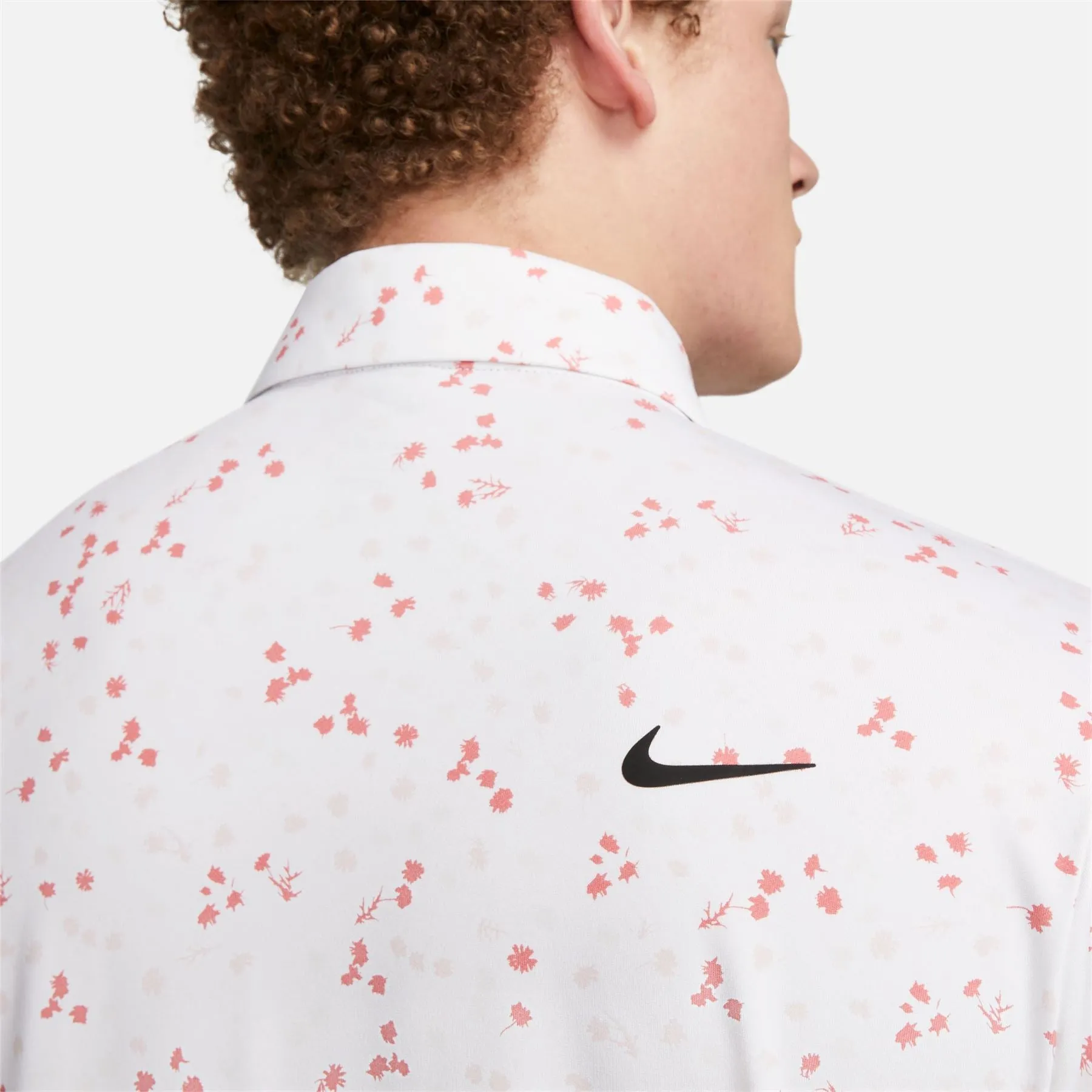 Dri-Fit Tour Micro Floral Polo White/Black - AW23