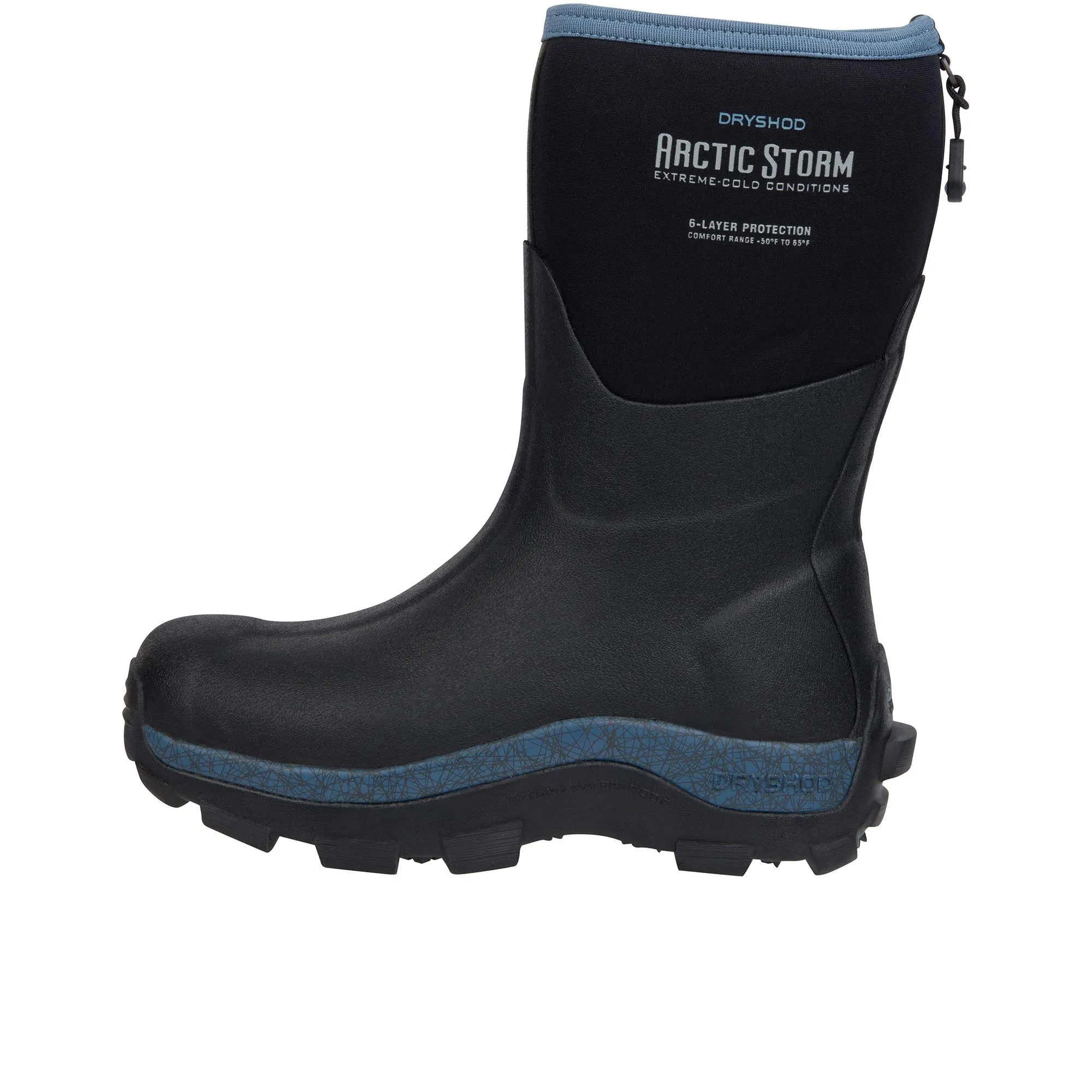 Dryshod Womens Artic Storm Winter Mid Black/Blue