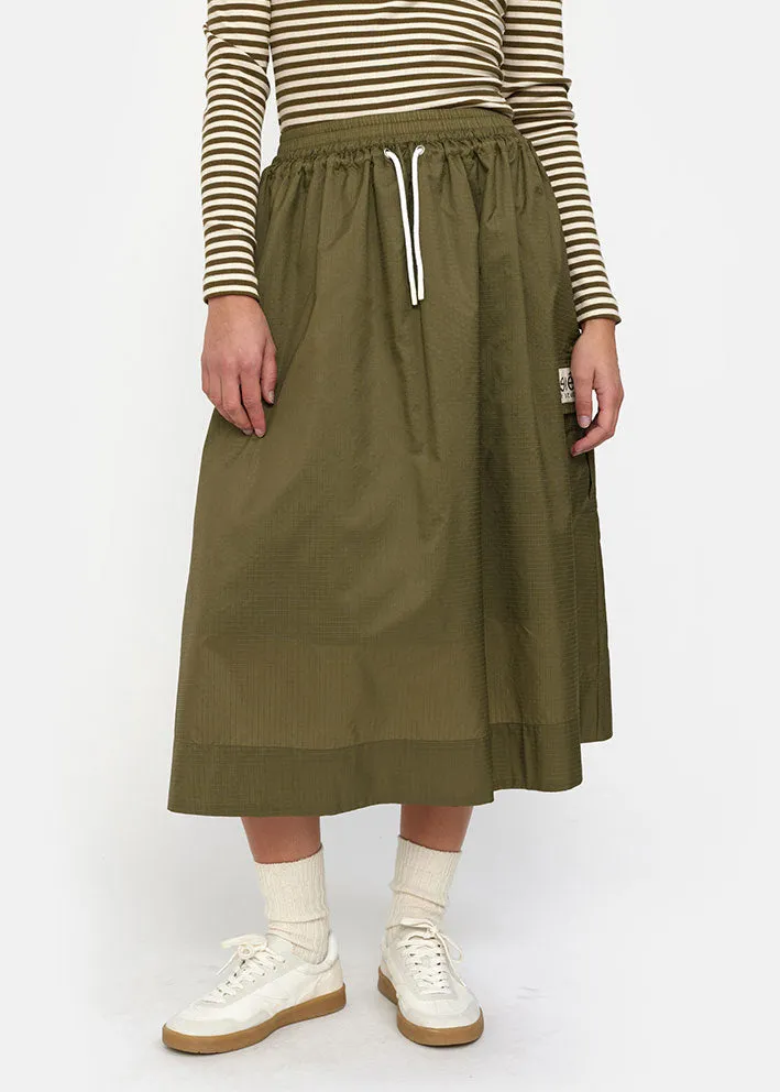 Esmé Studios Melvy Midi Skirt - Nederdel - Dark Olive