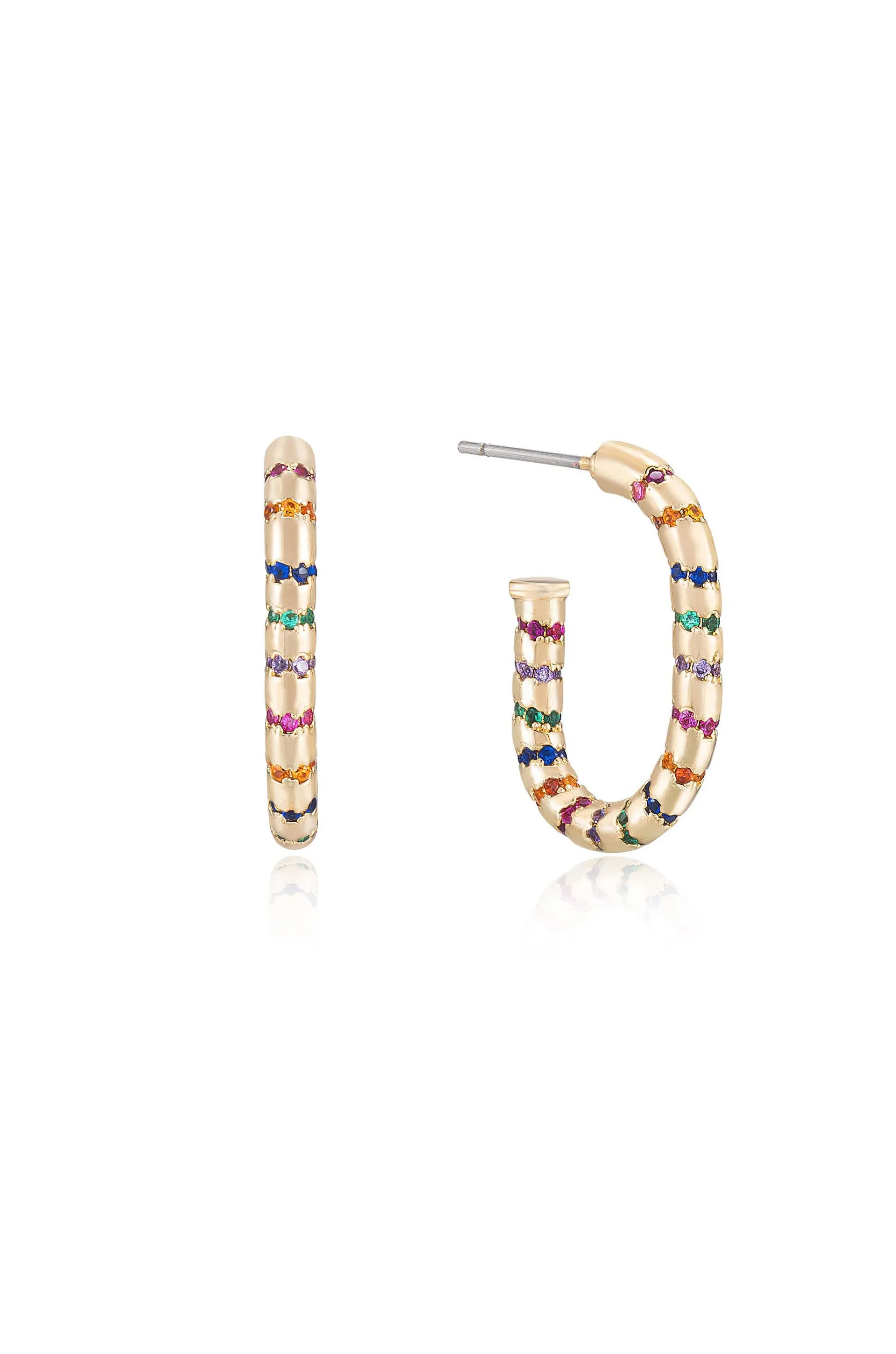 Everyday Celebration 18k Gold Plated Hoop Earrings