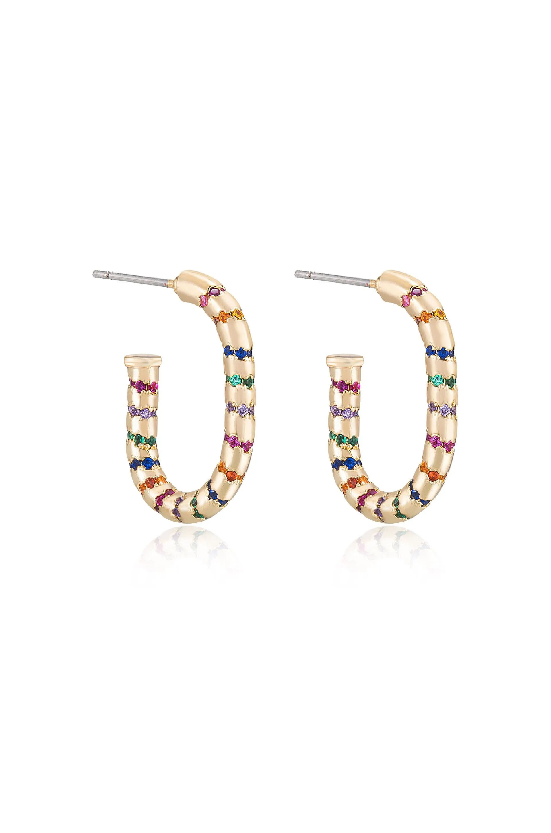 Everyday Celebration 18k Gold Plated Hoop Earrings