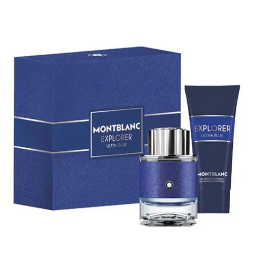 Explorer Ultra Blue 2Pc Gift Set for Men by Mont Blanc