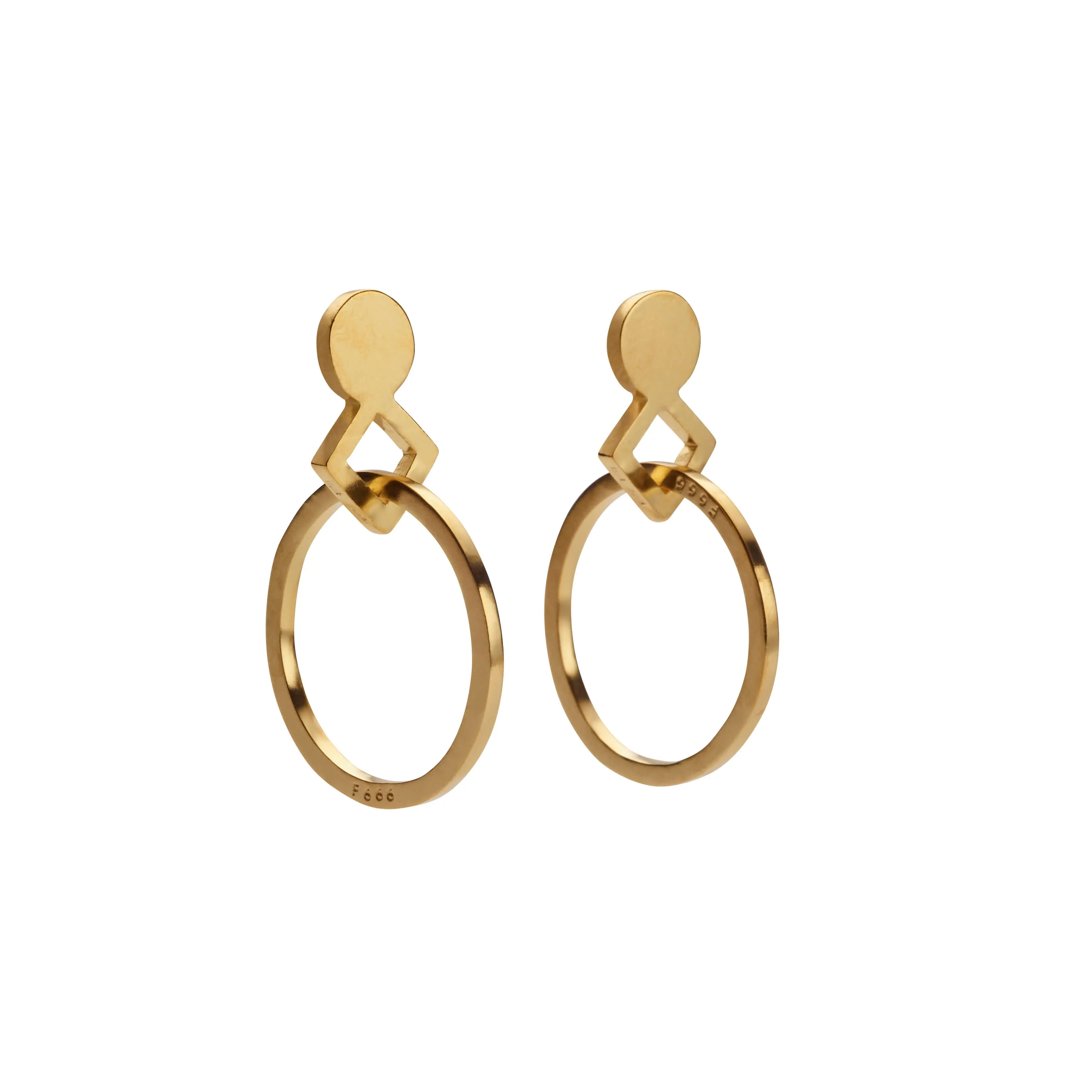 F 666 - Loose Circle Earrings