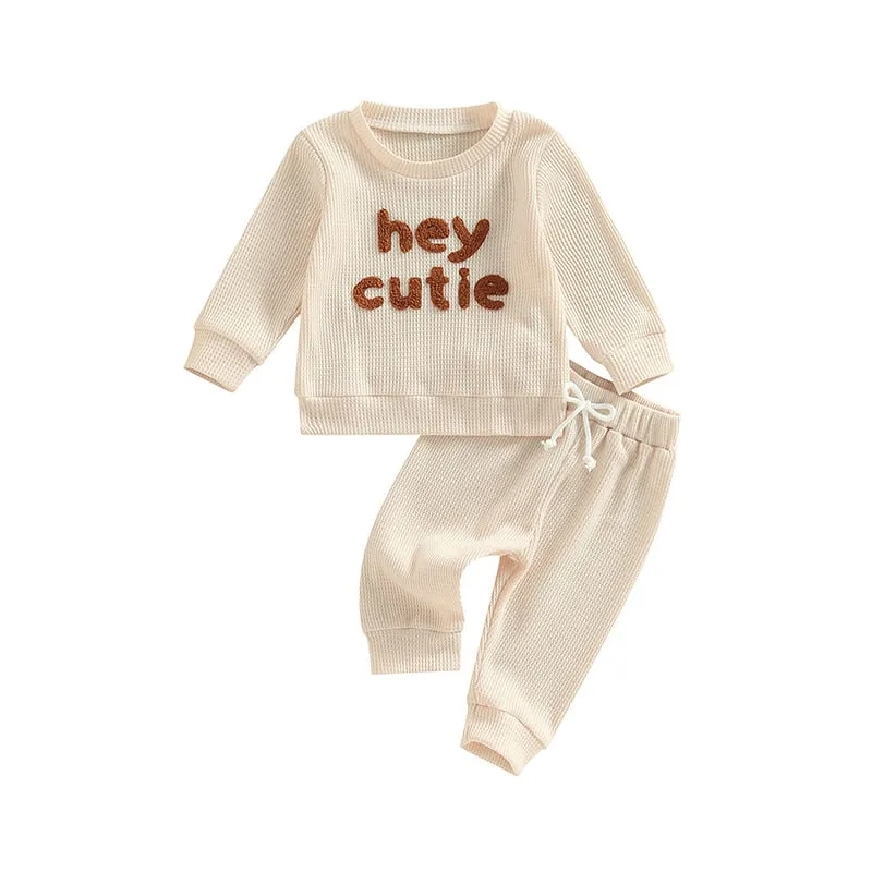 Fashionable Baby's Letter Print Set