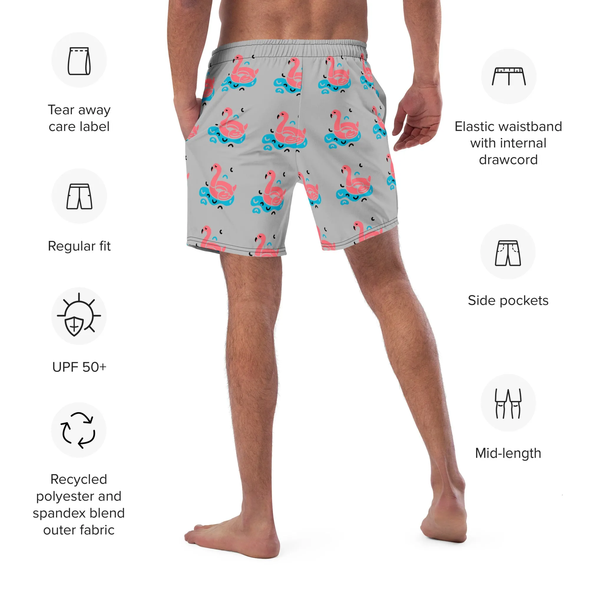 Flamingo Florida Swim Trunks