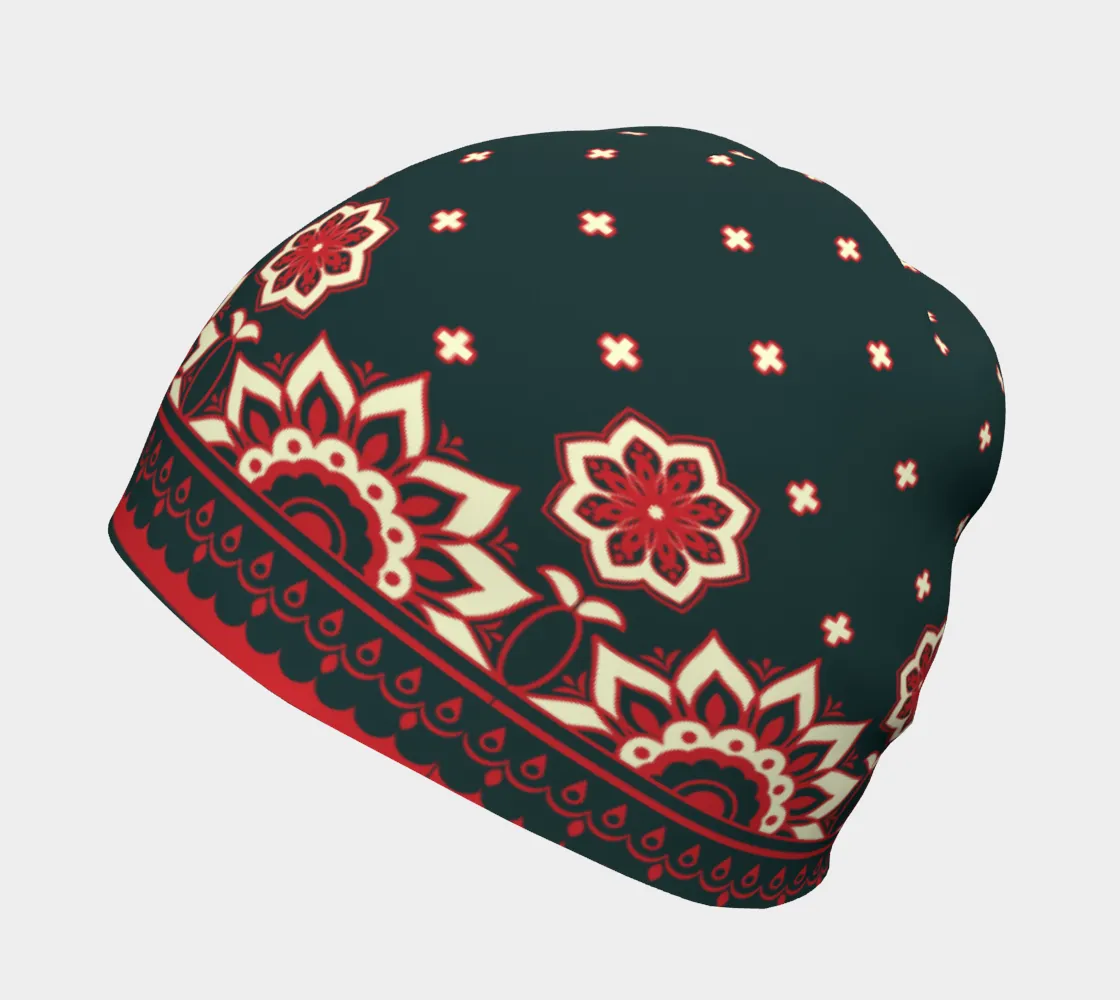 Floral Abstract Beanie