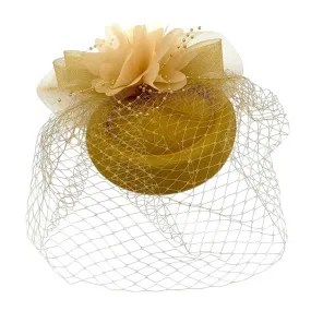 Floral Pearl Mesh Fascinator Headband