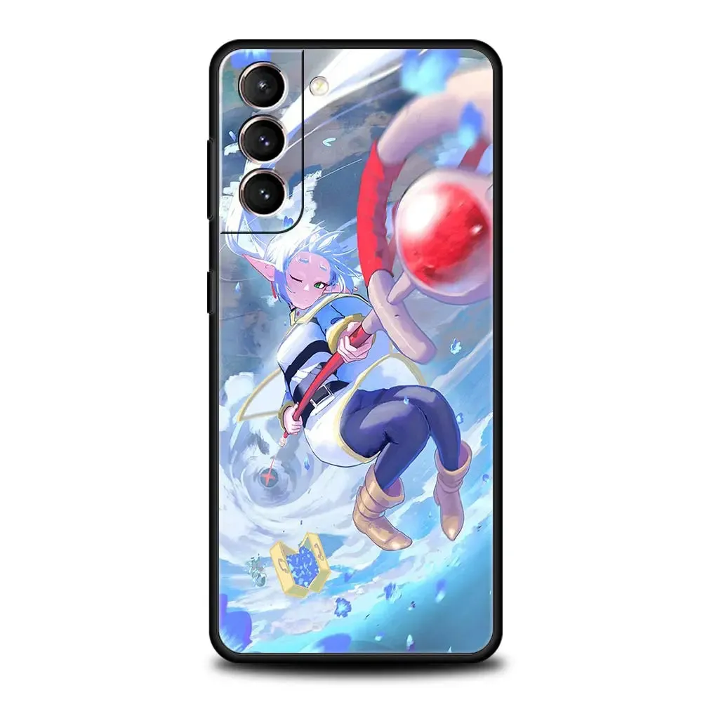 Frieren Anime Phone Case for Samsung Galaxy S24 S23 S22 S20 Ultra S21 FE 5G S10 S9 Plus S10E Soft Silicone Cover