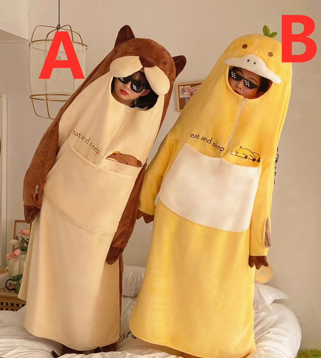 Funny Cartoon One-Piece Pajamas PN6062