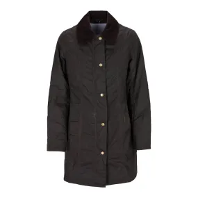 Giubbino Barbour Lady Belsay Wax Jacket Verde Oliva