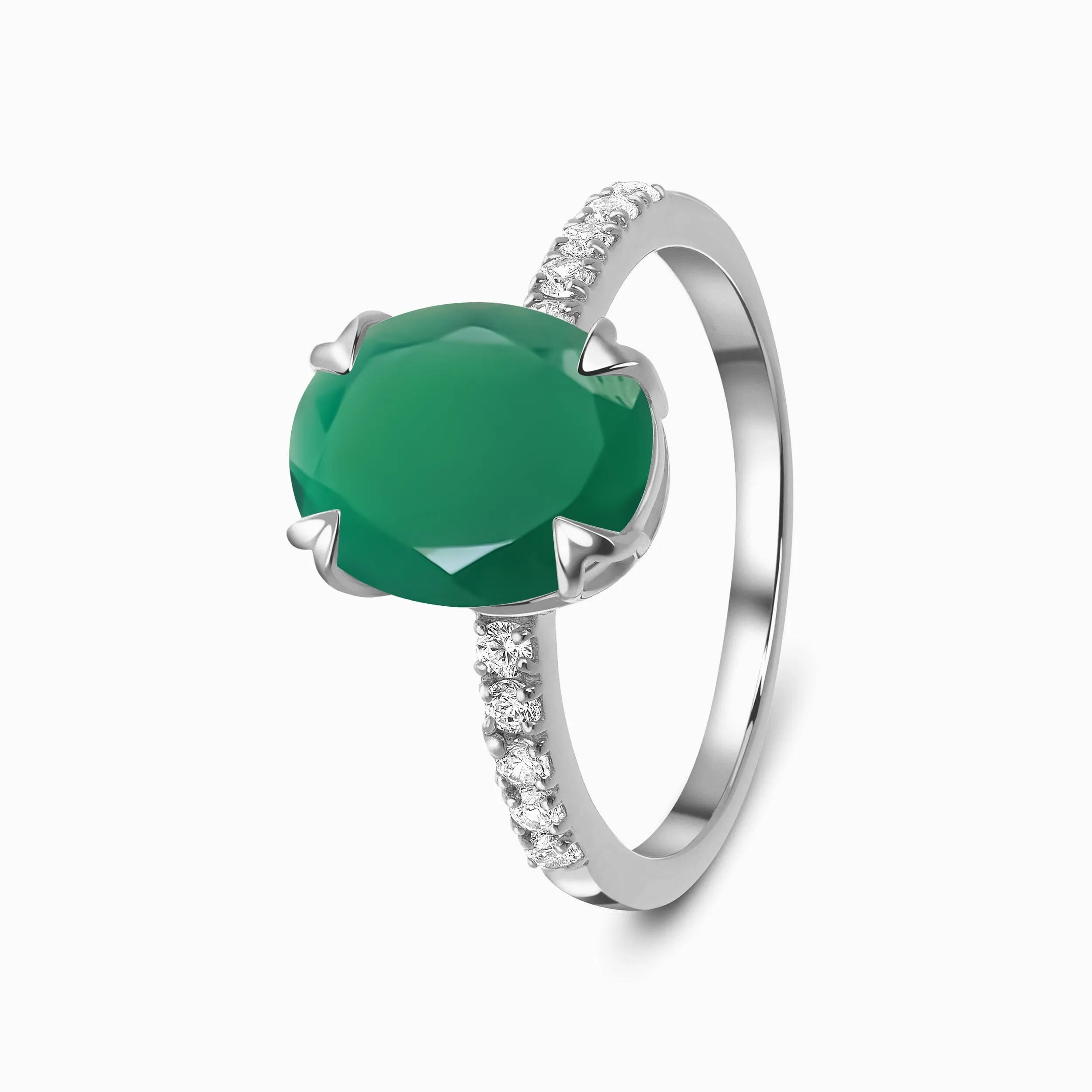 Green Onyx Ring - Harlow