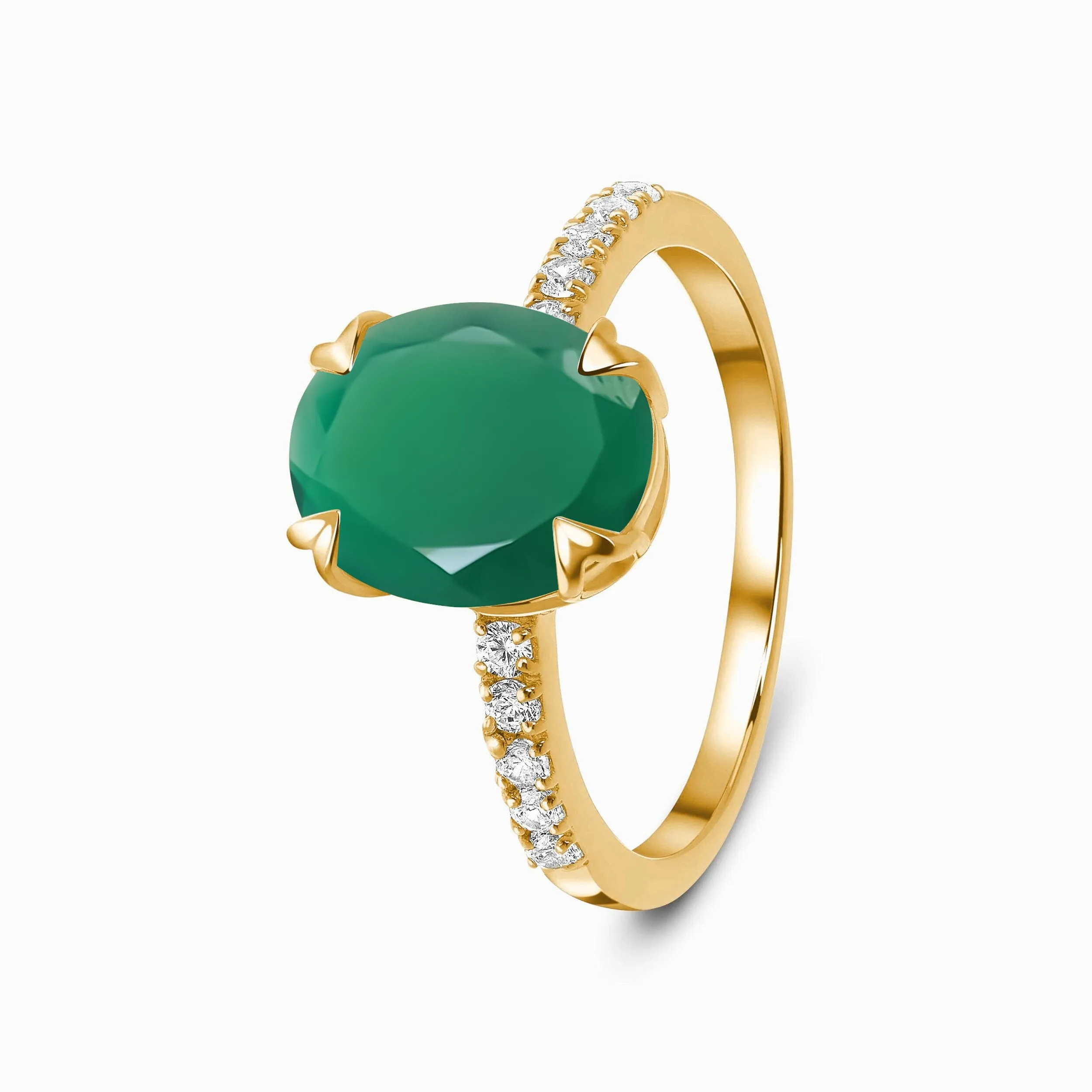 Green Onyx Ring - Harlow