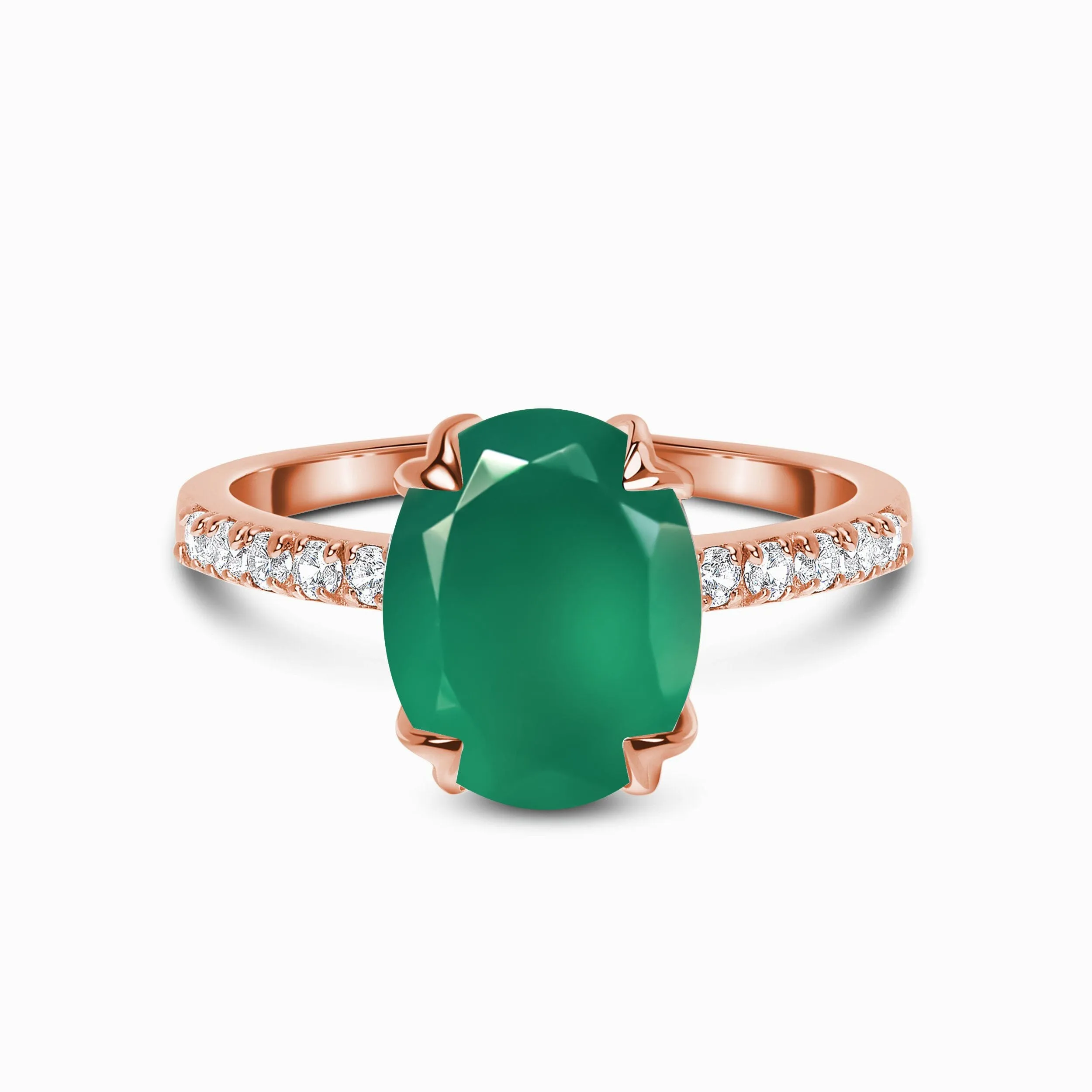 Green Onyx Ring - Harlow