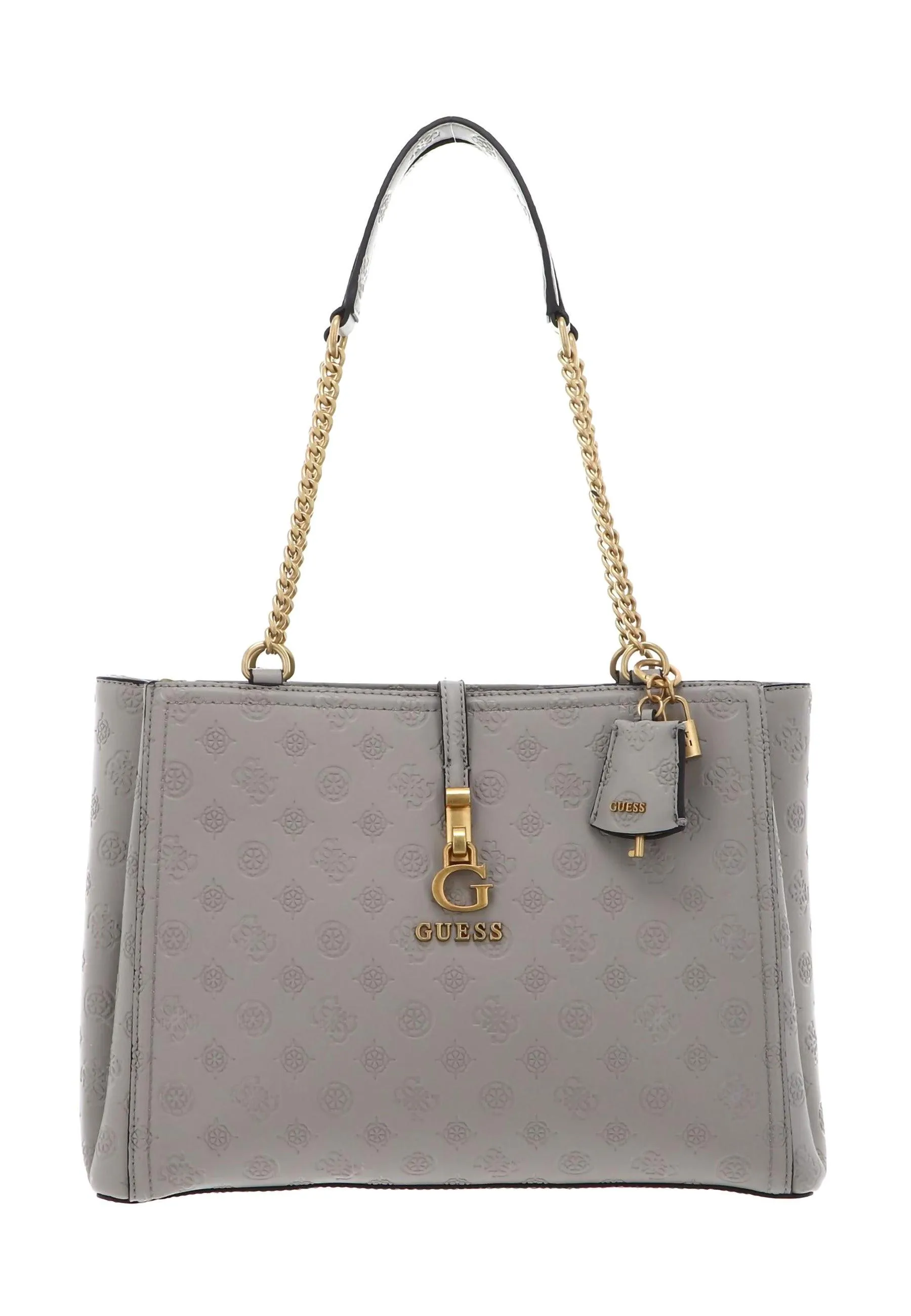 GUESS G James Logo Borsa Girlfriend Carryall Taupe Grigio PD931323