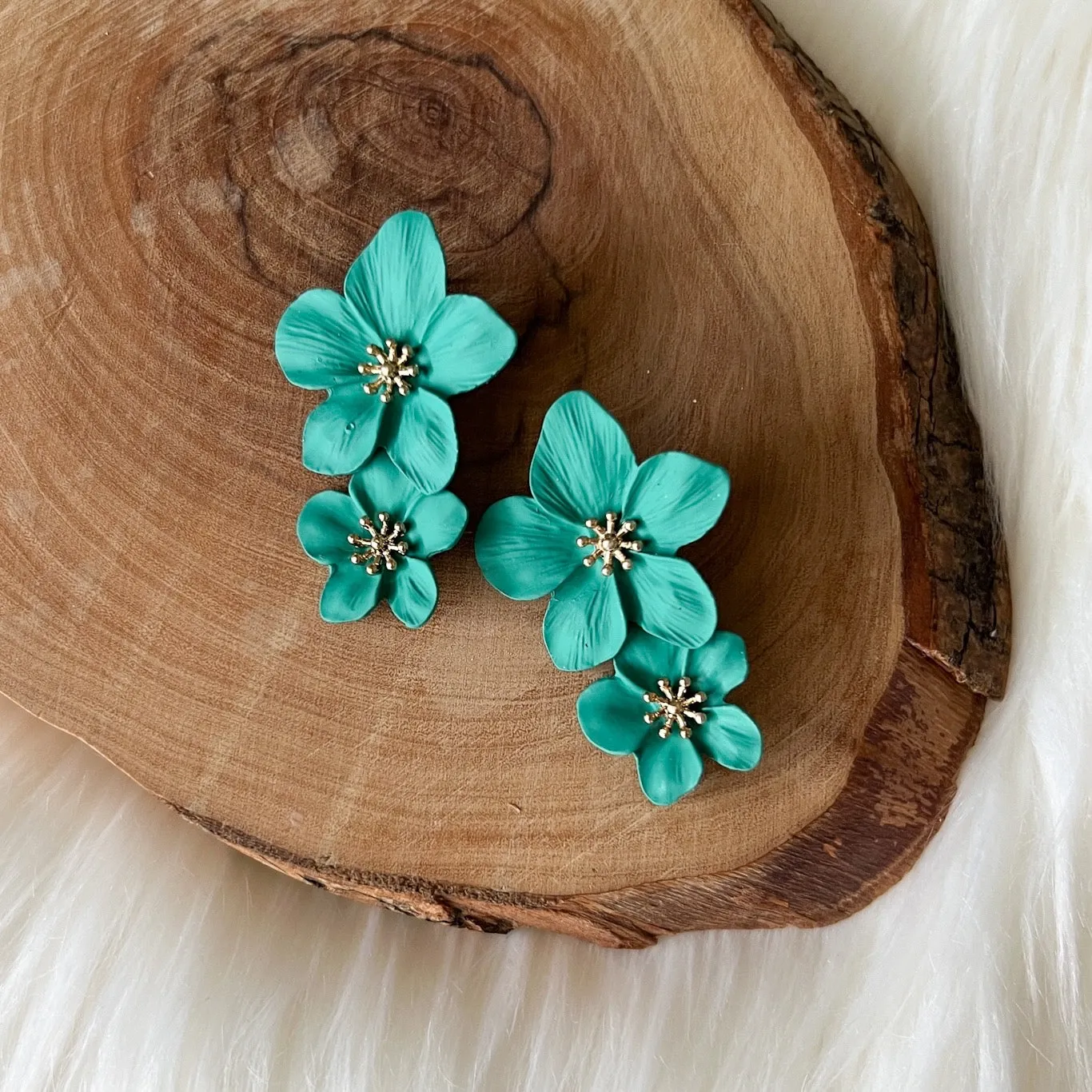 Hibiscus Flower Drop Earrings - 13 COLORS LAST CHANCE!