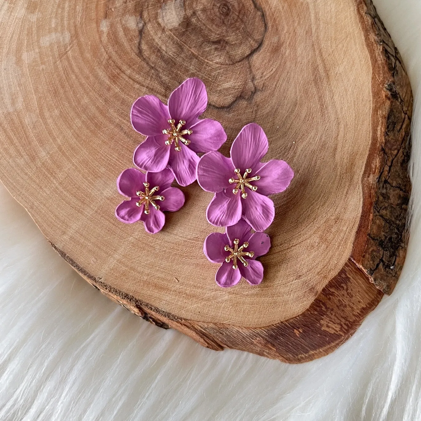 Hibiscus Flower Drop Earrings - 13 COLORS LAST CHANCE!