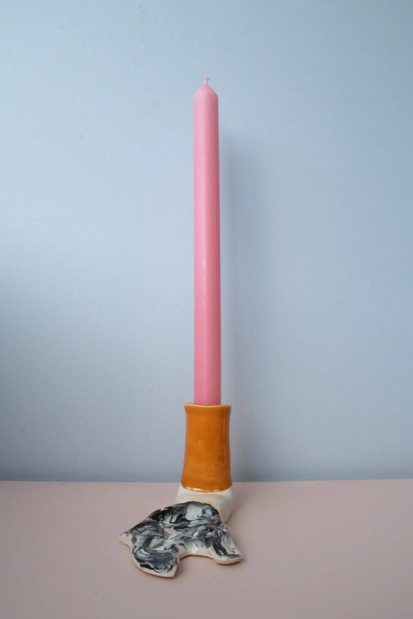 Household Taper Candle | Pink