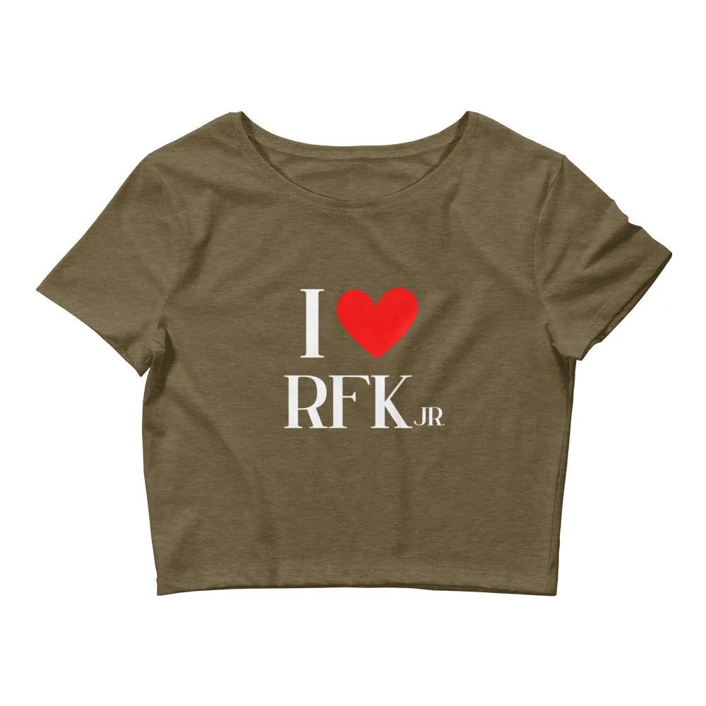 I Heart RFK Jr. Women’s Crop Tee