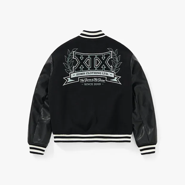 Imperial Varsity Letterman Jacket [Black/Storm Grey]