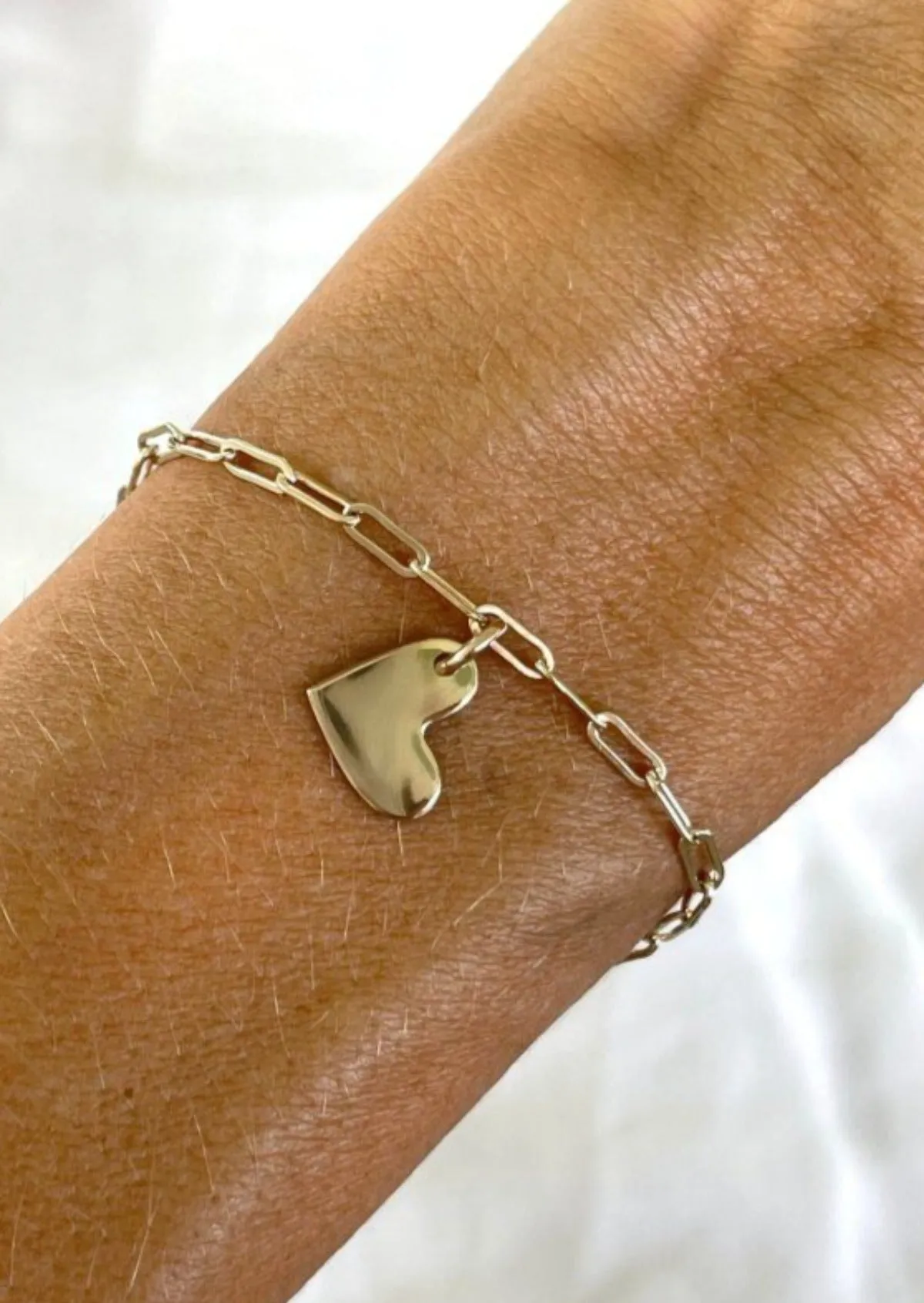 Initial Heart Bracelet