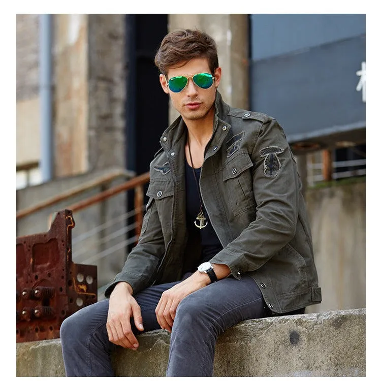 INSOCK-Men's military style casual jacket for autumn & winter.