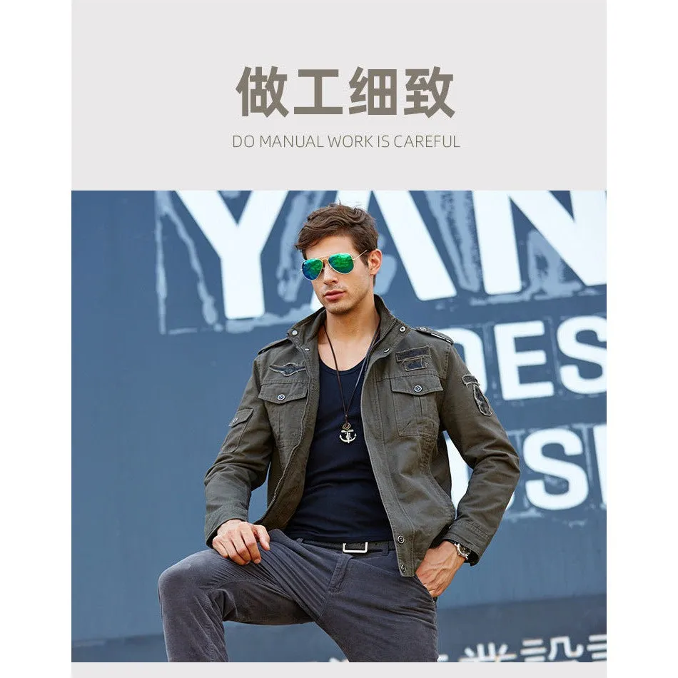 INSOCK-Men's military style casual jacket for autumn & winter.