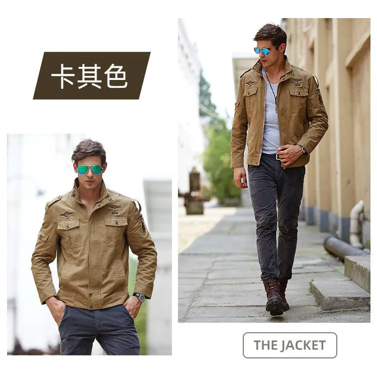 INSOCK-Men's military style casual jacket for autumn & winter.