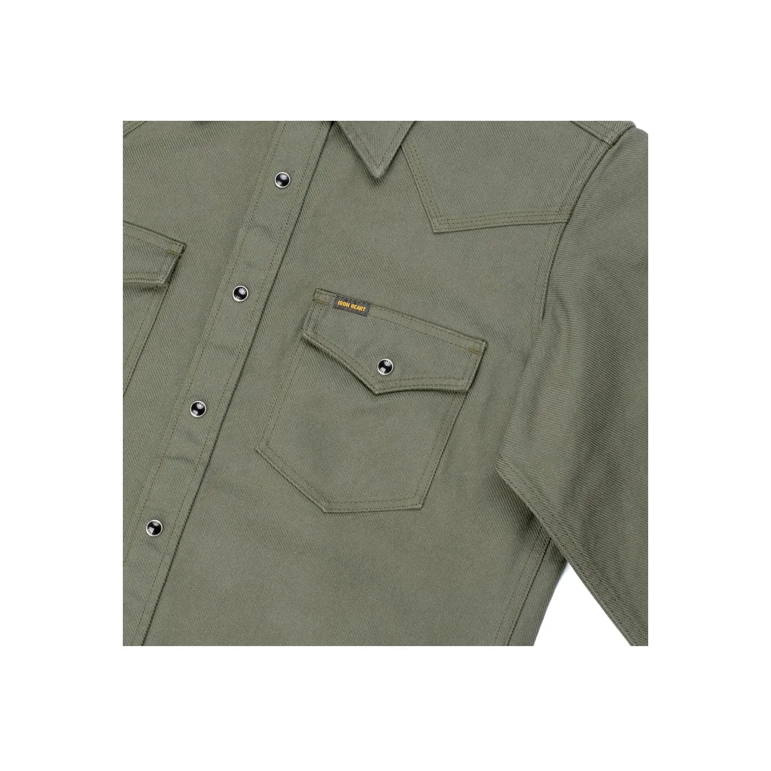 Iron Heart IHSH-235-OLV 13oz Military Serge Western Olive Drab Green