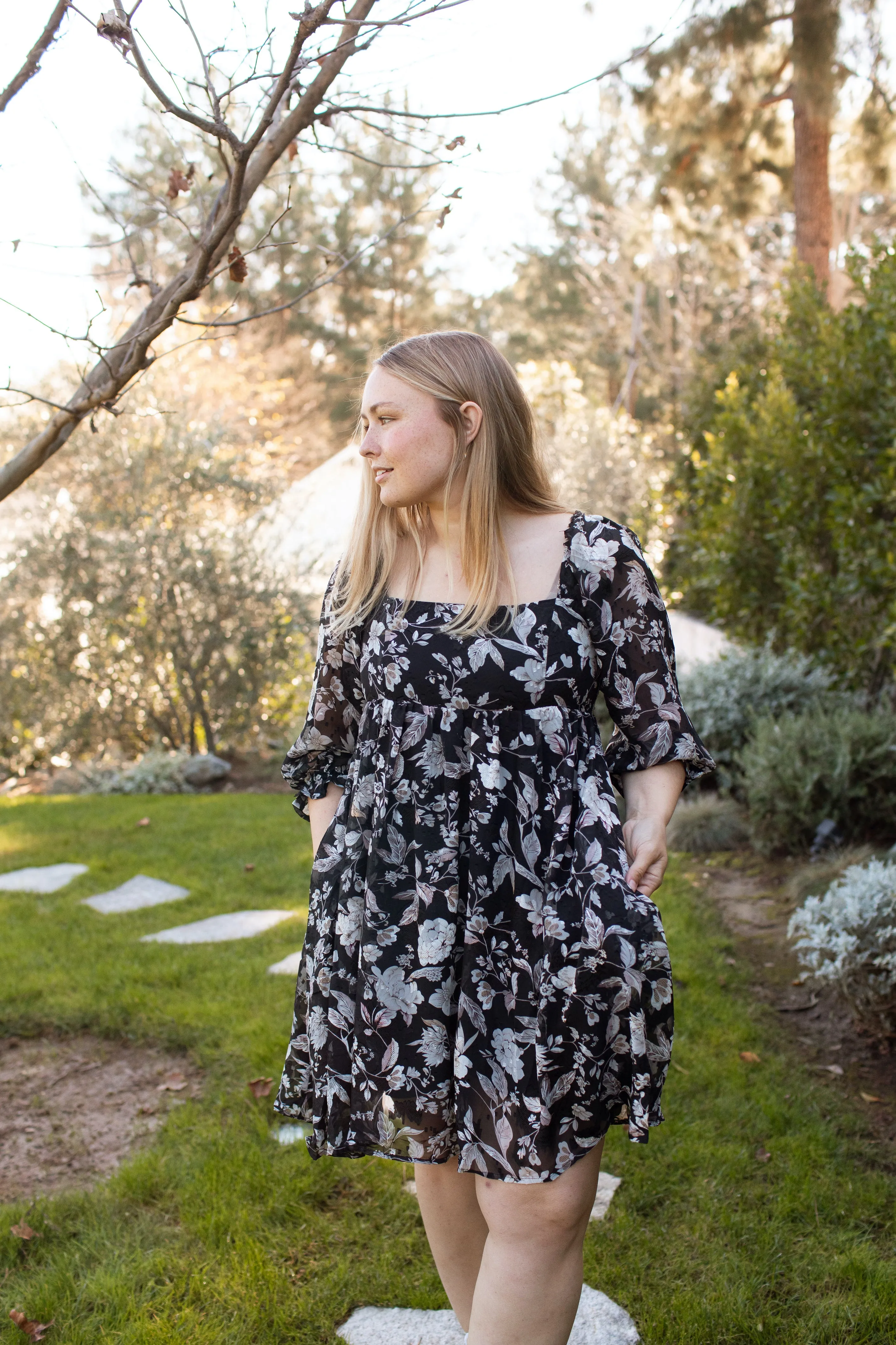 Jean Floral Dress