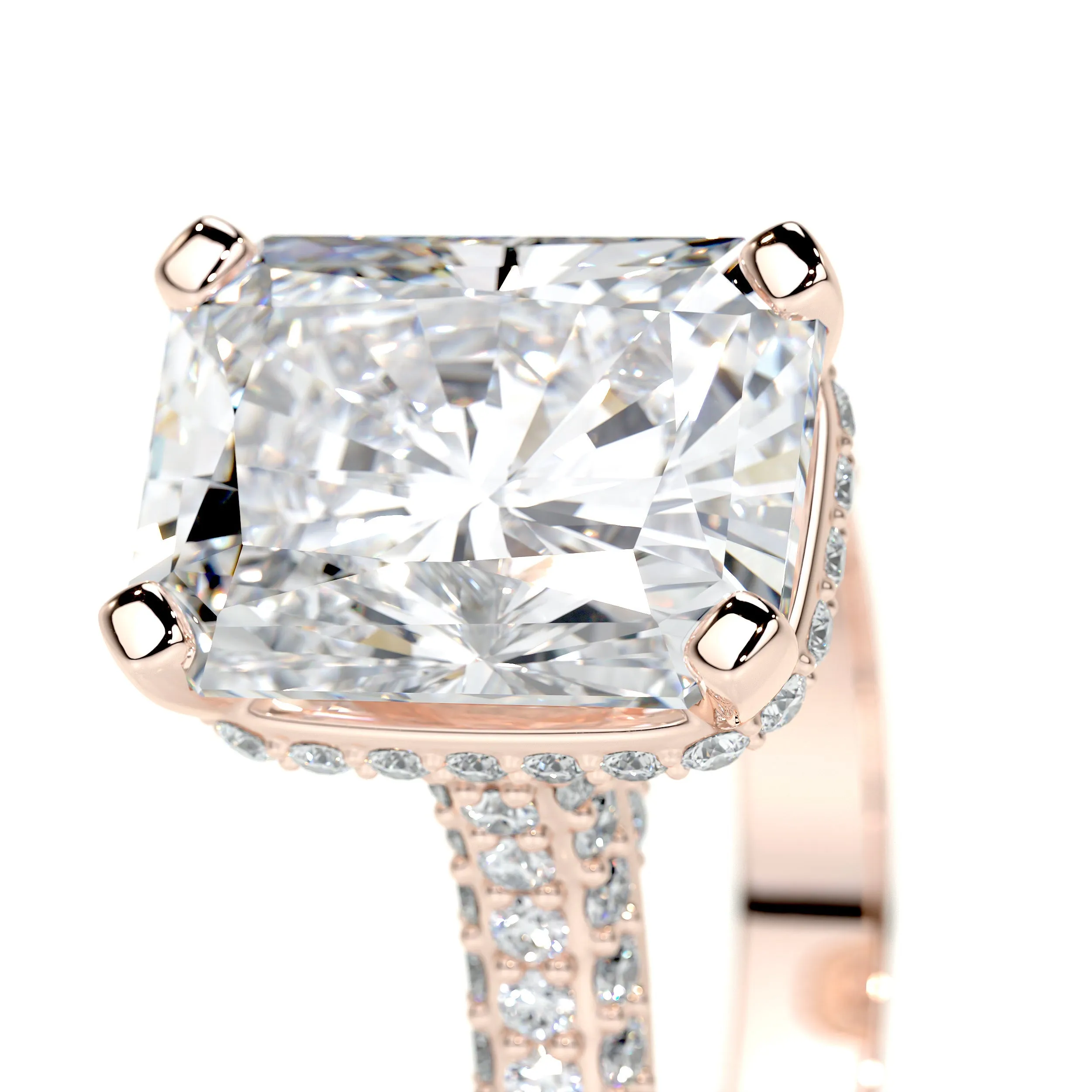 Joana Lab Grown Diamond Ring   (3 Carat) -14K Rose Gold (RTS)