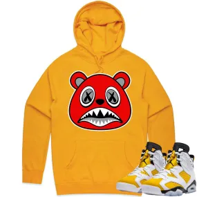 Jordan 6 Yellow Ochre 6s Hoodie to Match - ANGRY BAWS BEAR