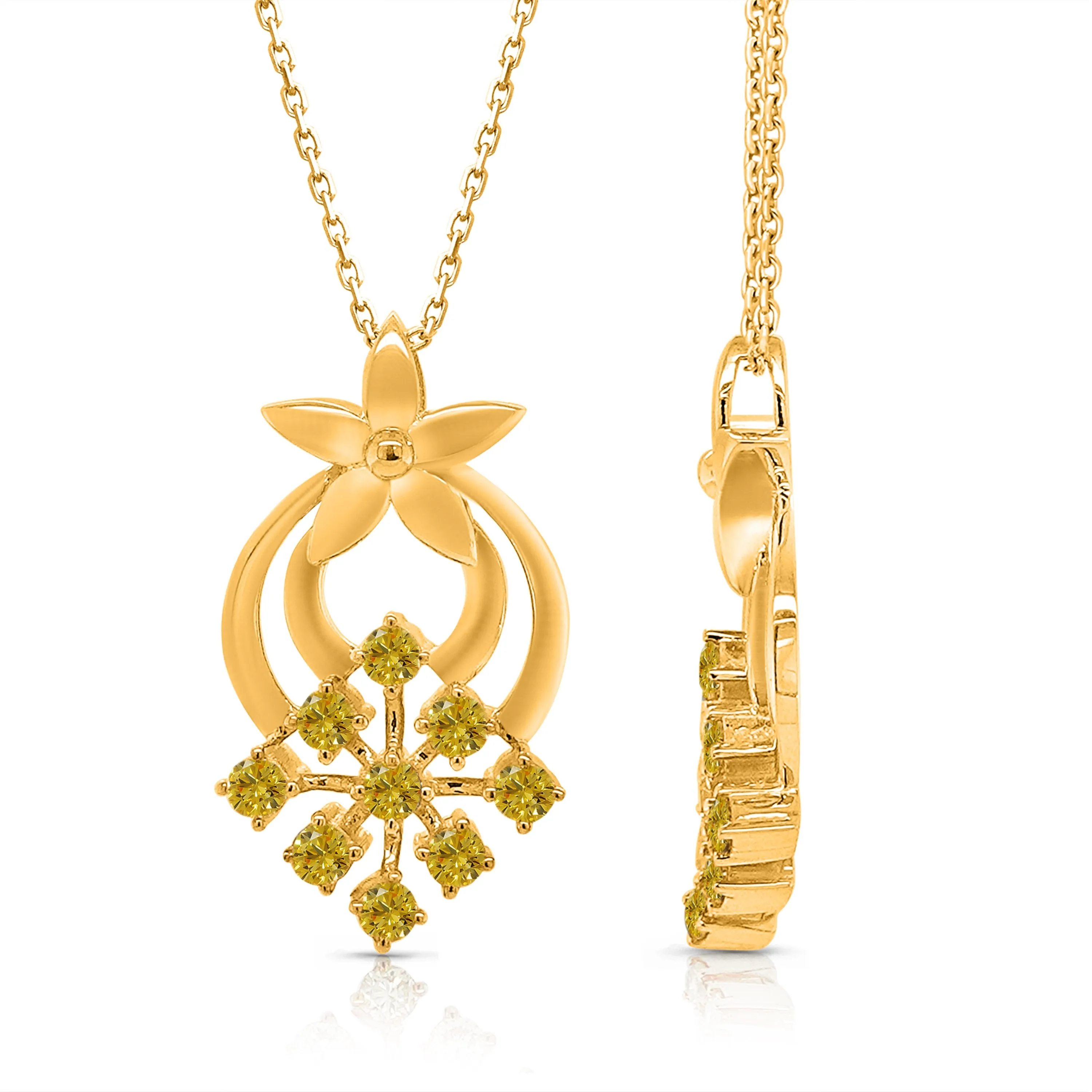 Kallati Eternal Yellow Gold Diamond Pendant