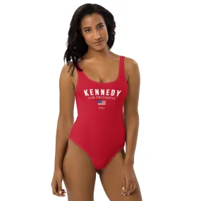 Kennedy for President Flag One-Piece Swimsuit