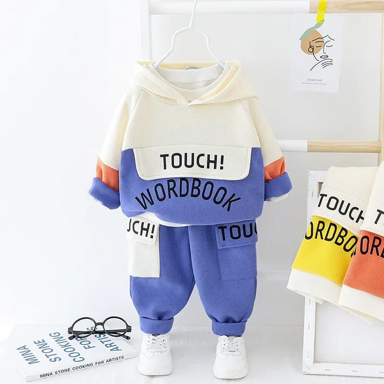 Kids Cartoon Velvet Hoodies