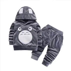 Kids Cartoon Velvet Hoodies