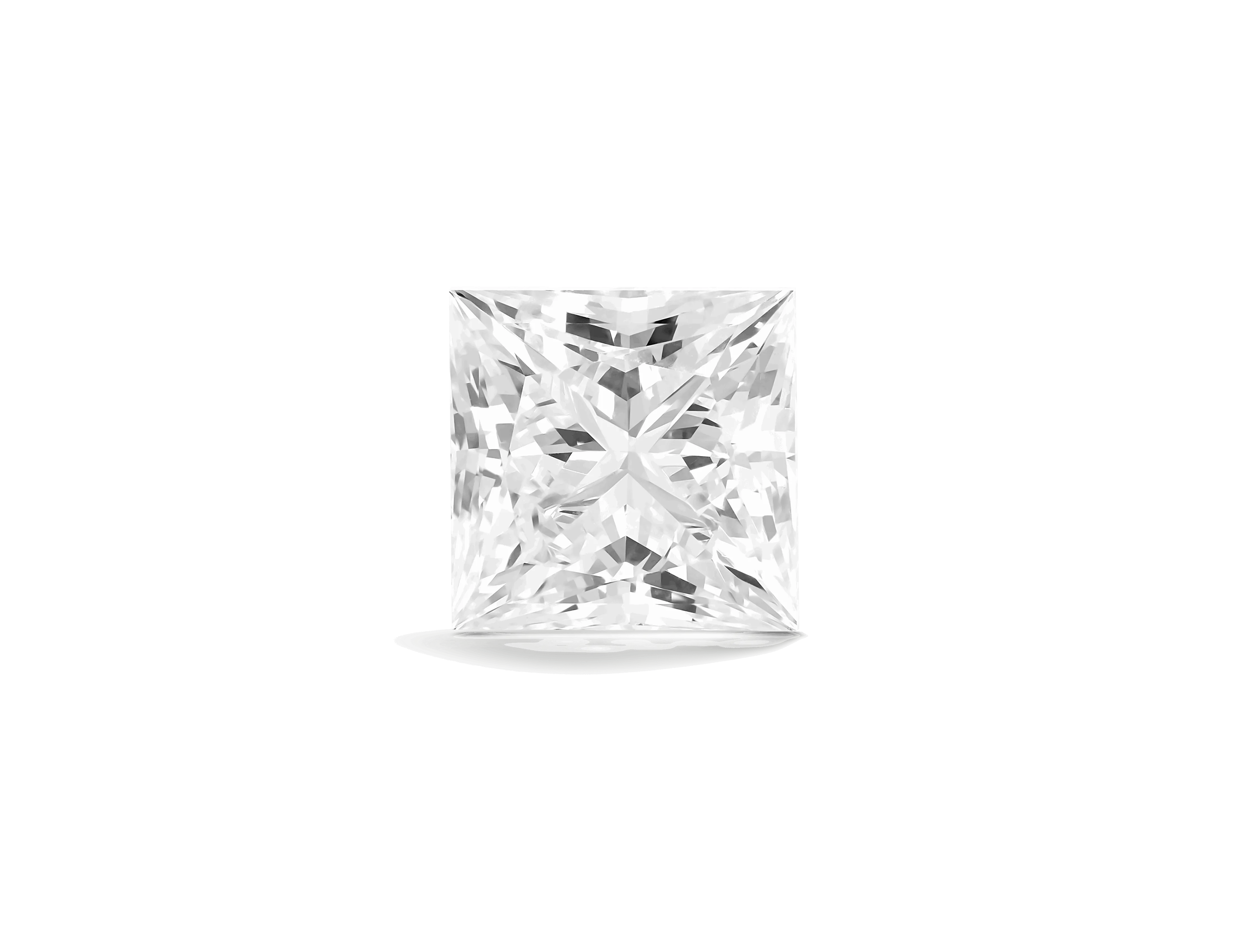 Lab-Grown Loose 2ct. Princess Cut Diamond | White