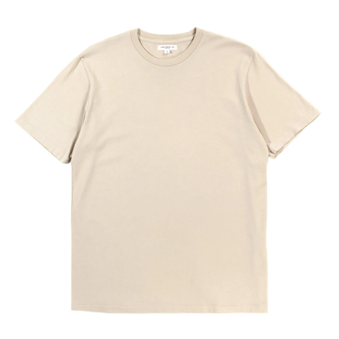 LADY WHITE CO. LITE JERSEY T-SHIRT NATURAL