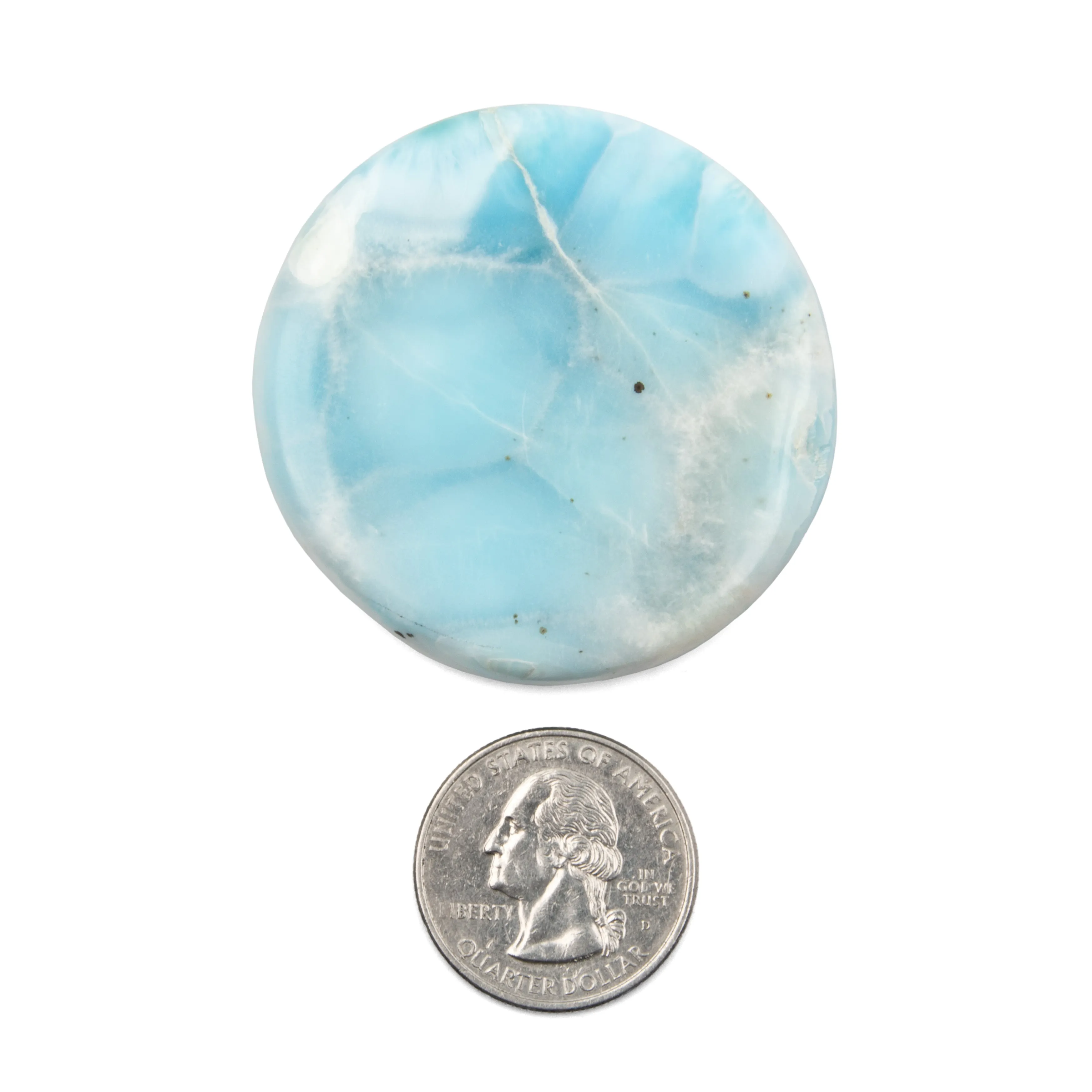 Larimar Palm Stone