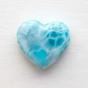 Larimar- Small Heart, A Grade