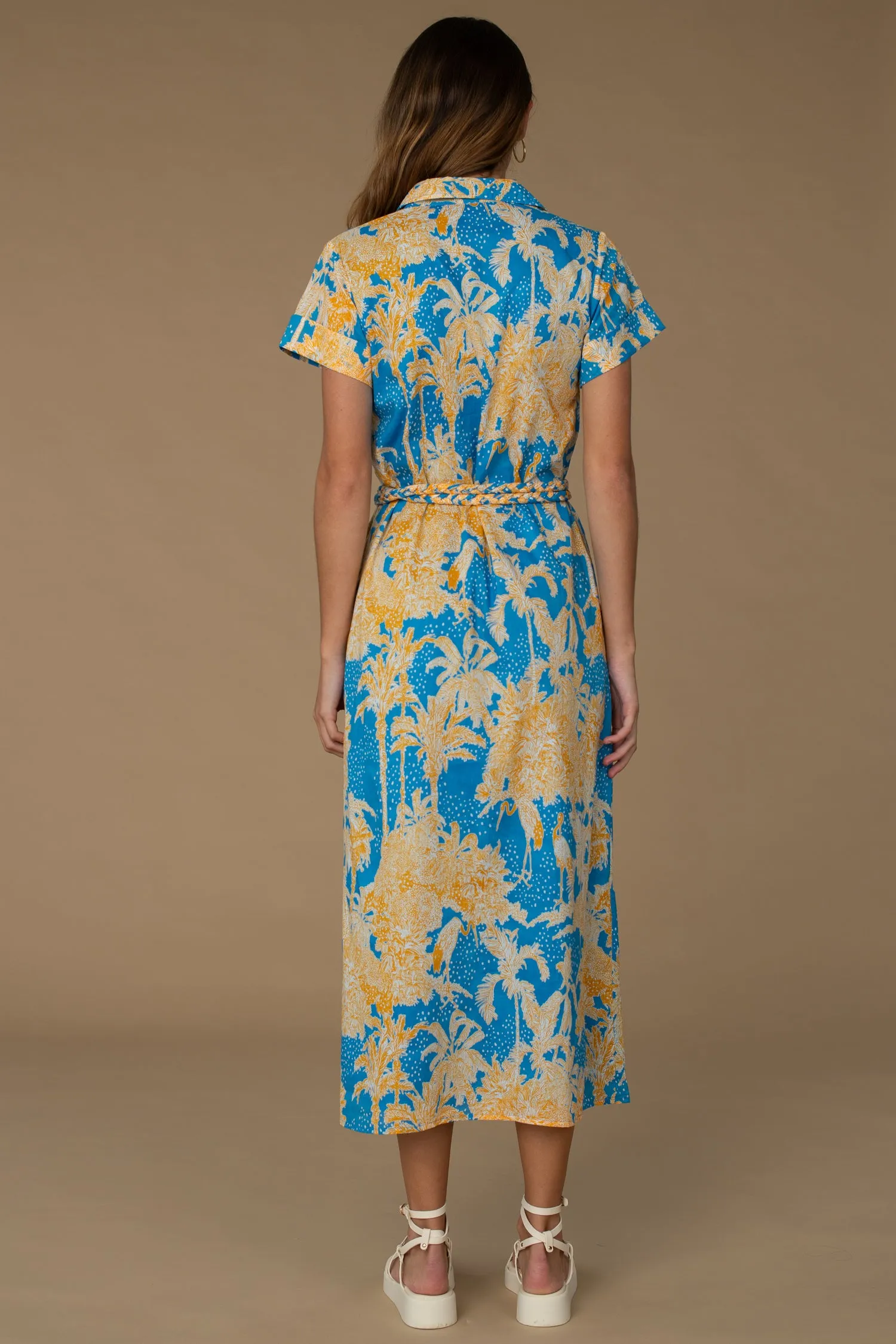 Larkin Dress in tropical toile by Olivia James